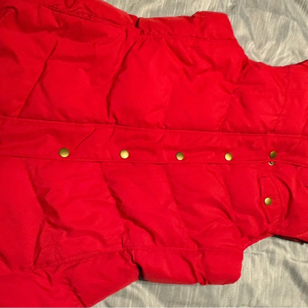 Banana Republic red outdoor vest. Size m - Picture 2 of 6